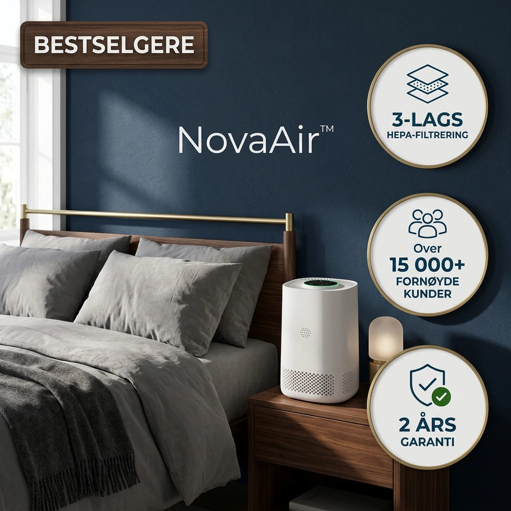 NovaAir™ – Soverommets luftrenser for allergikere
