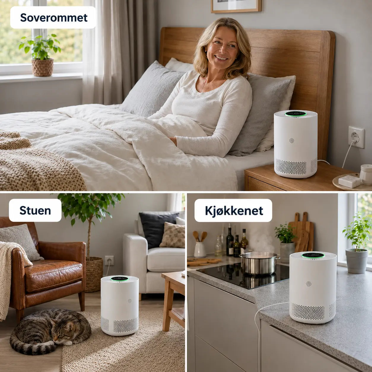 ArcticAir™ – Soverommets luftrenser for allergikere