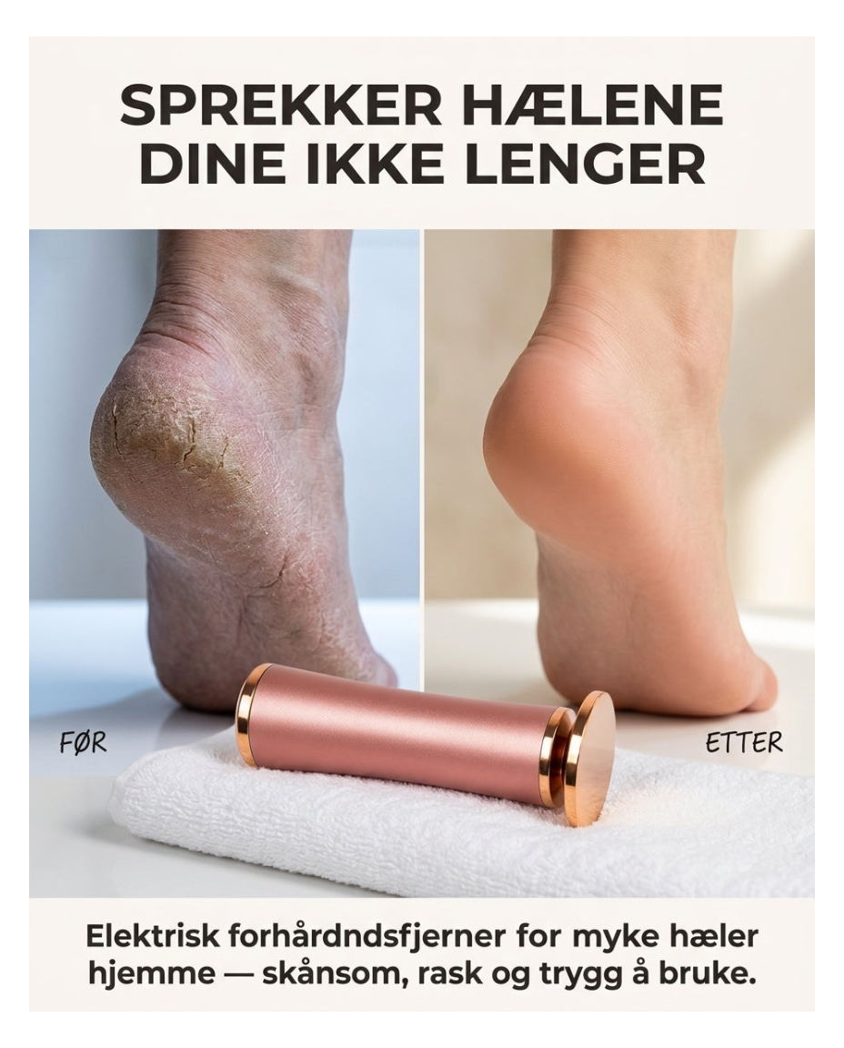Elektrisk hardhudssliper for føtter – myke føtter hjemme