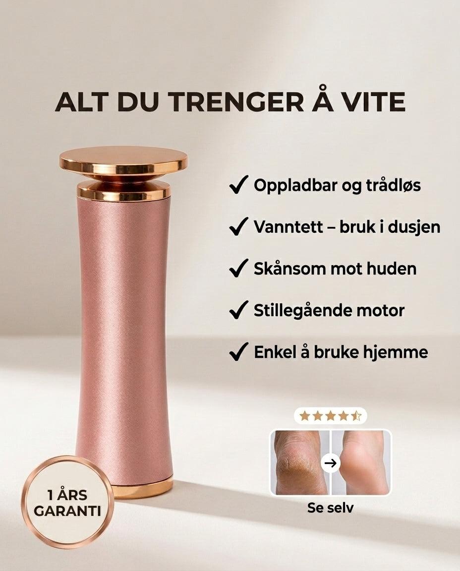 Elektrisk hardhudssliper for føtter – myke føtter hjemme