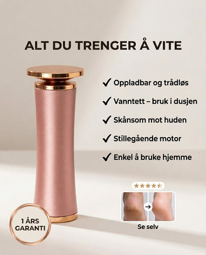 Elektrisk hardhudssliper for føtter – myke føtter hjemme